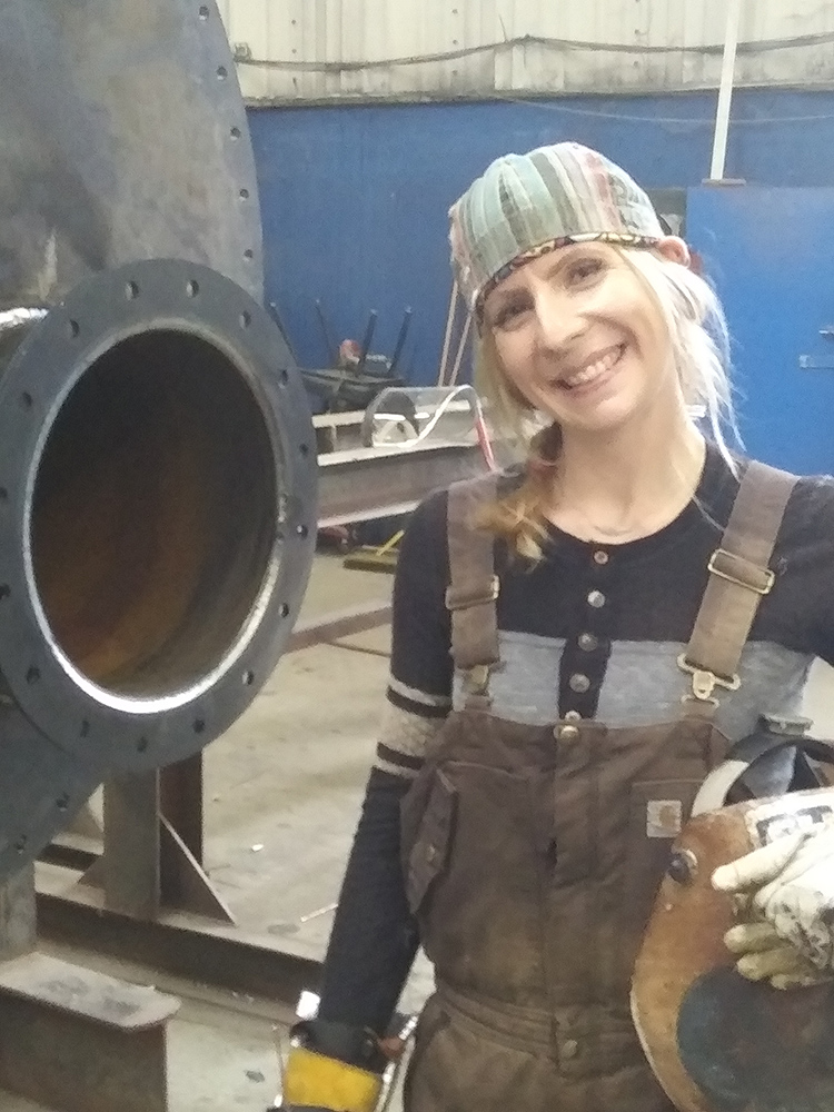 Women in Welding instructor Sarah Adcock