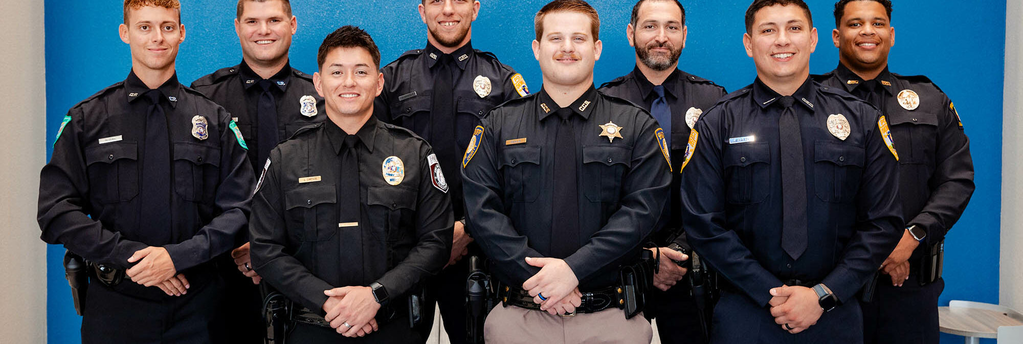 Central Tech's inaugural Basic Peace Officer Certification (BPOC) Graduating class