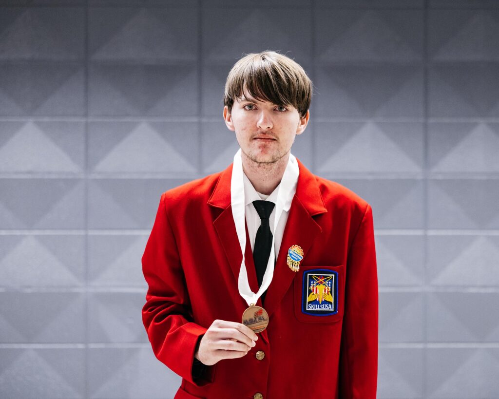 Earning 3rd place in Criminal Justice for postsecondary students is Kash Zawaski, Kellyville. 