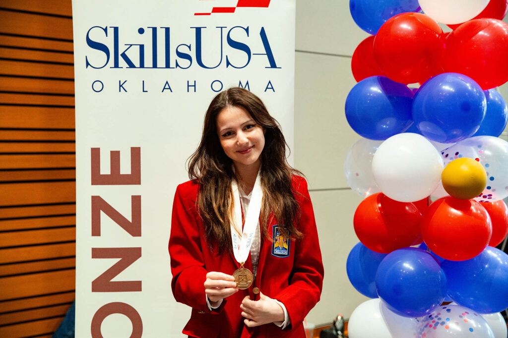 JobInterview_Curtis Earning 3rd place in Job Interview for post-secondary students is Yana Curtis, Sapulpa.