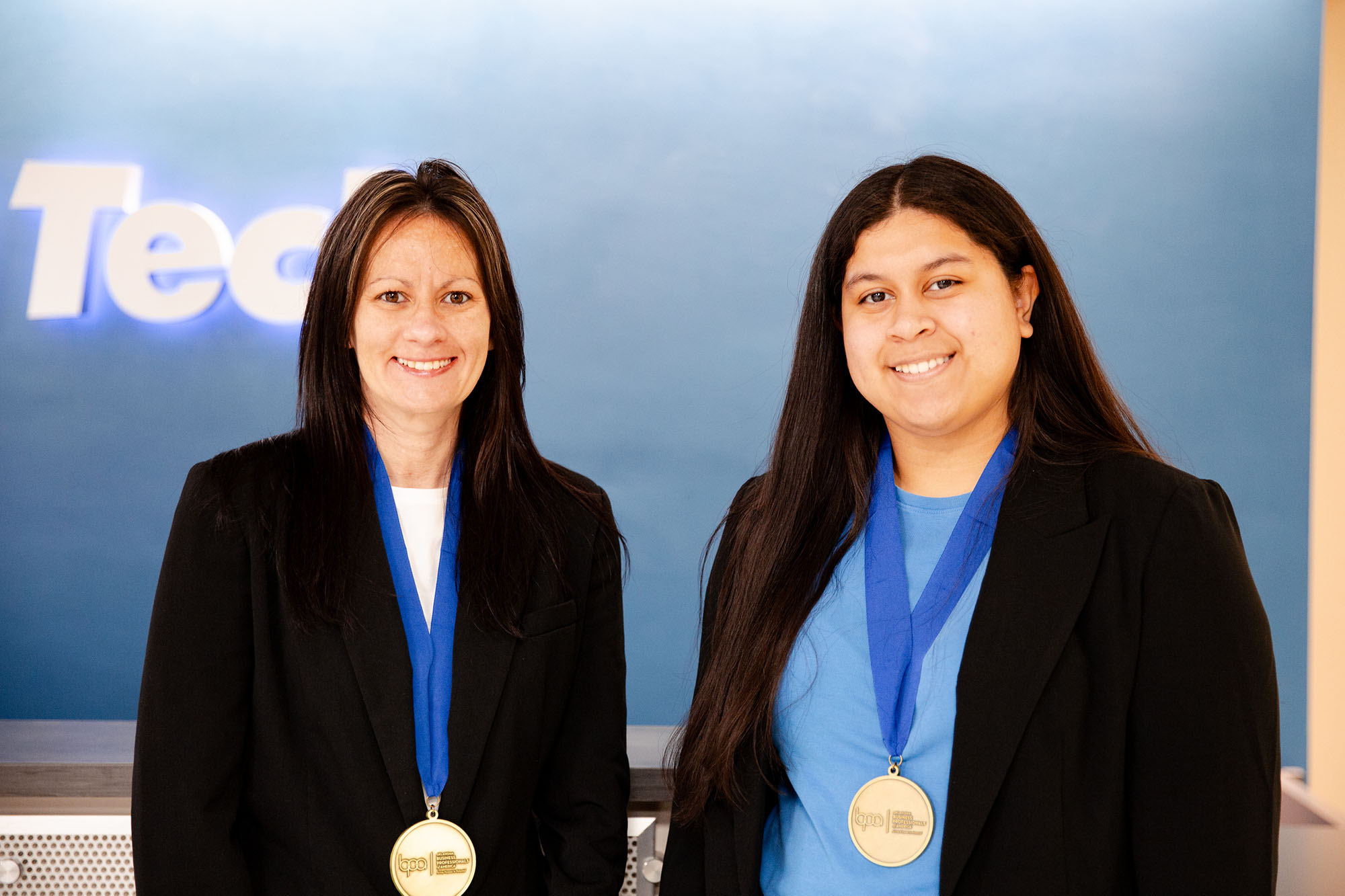 1st place in Presentation Team Post Secondary is (L-R) Latanna Sasser, Sapulpa; Luna Garia, Sapulpa.