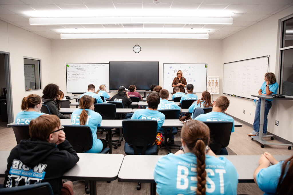 best-step-campers-learn-importance-chemistry-how-applies-cosmetologists BEST STEP campers learn the importance of chemistry and how it applies to cosmetologists.