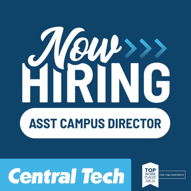 HIRING ➡️ Assistant Campus Director on the Sapulpa campus

LEARN MORE: tinyurl.com/yuz25dbj