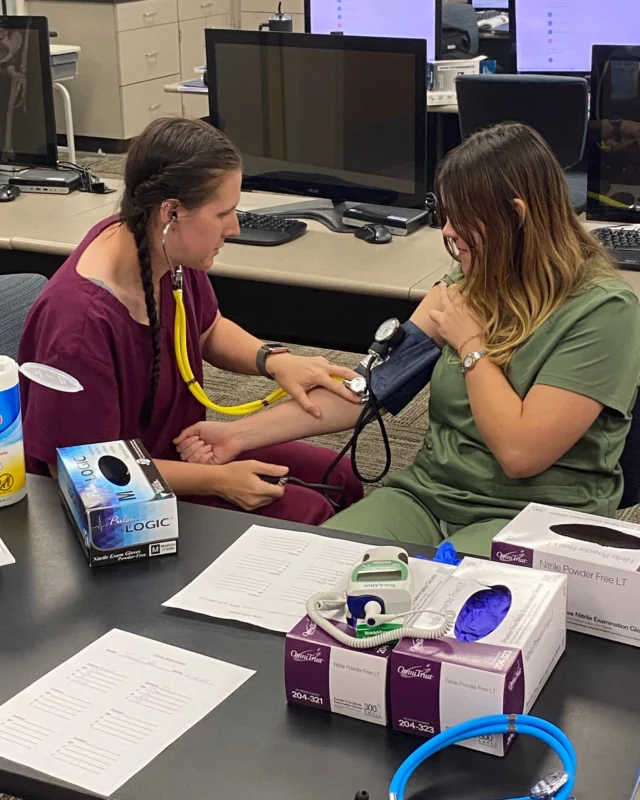 CNA students are mastering the fundamentals of patient care by practicing how to take vital signs 🩺  These essential skills are the heartbeat of healthcare, and our future CNAs are learning with focus, compassion, and confidence.