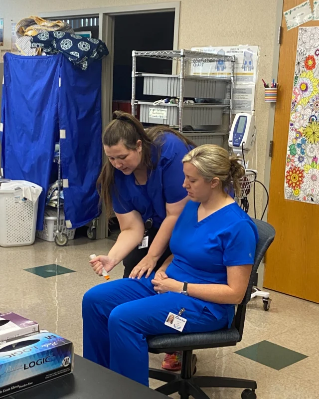 CNA students got an up-close look at how to use an EpiPen device during a recent emergency response demo 💉 

From recognizing the signs of anaphylaxis to knowing exactly when (and where!) to inject, they’re learning how to stay cool under pressure - and maybe even save a life.