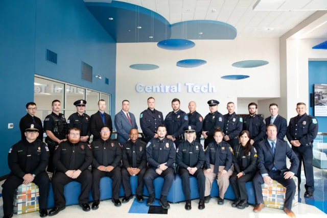 Congratulations to our newest Basic Peace Officer Certification (BPOC) graduates!

Tonight, we celebrate the hard work and dedication of these individuals who have completed rigorous training to serve and protect our communities. Your commitment to excellence and public safety is inspiring, and we are proud to see you take this next step in your law enforcement careers.

Read the story: tinyurl.com/3vavfyka

Back Row (L-R): Matthew Blosch, Bristow; Kaden Bogard, Bristow Police Department; Ryan Johnson, Sapulpa Police Department; Kale Snowden, Tulsa; Jonathan Goodman, Jenks; Tyrel Gregor, Claremore Police Department; Matthew Hager, Sand Springs Police Department; Adam Wasson, Owasso Police Department; Riley Coats, Sapulpa Police Department; James Bording, Claremore Police Department; Caleb Haggard, Catoosa Police Department; Garrett Spry, Mannford; Alex Sweet, Claremore Police Department. Front Row (L-R): John Synar, Sapulpa Police Department; Zackary Roberts, College of the Muscogee Nation; Steven Lowe, College of the Muscogee Nation; Levi Payne, College of the Muscogee Nation; Caleb Foster, Jenks Police Department; Shelby Mulcaire, Sapulpa Police Department; April Rodriguez, Creek County Sheriff Office; Brooke Bradshaw, Mannford; Jody May, Chouteau.